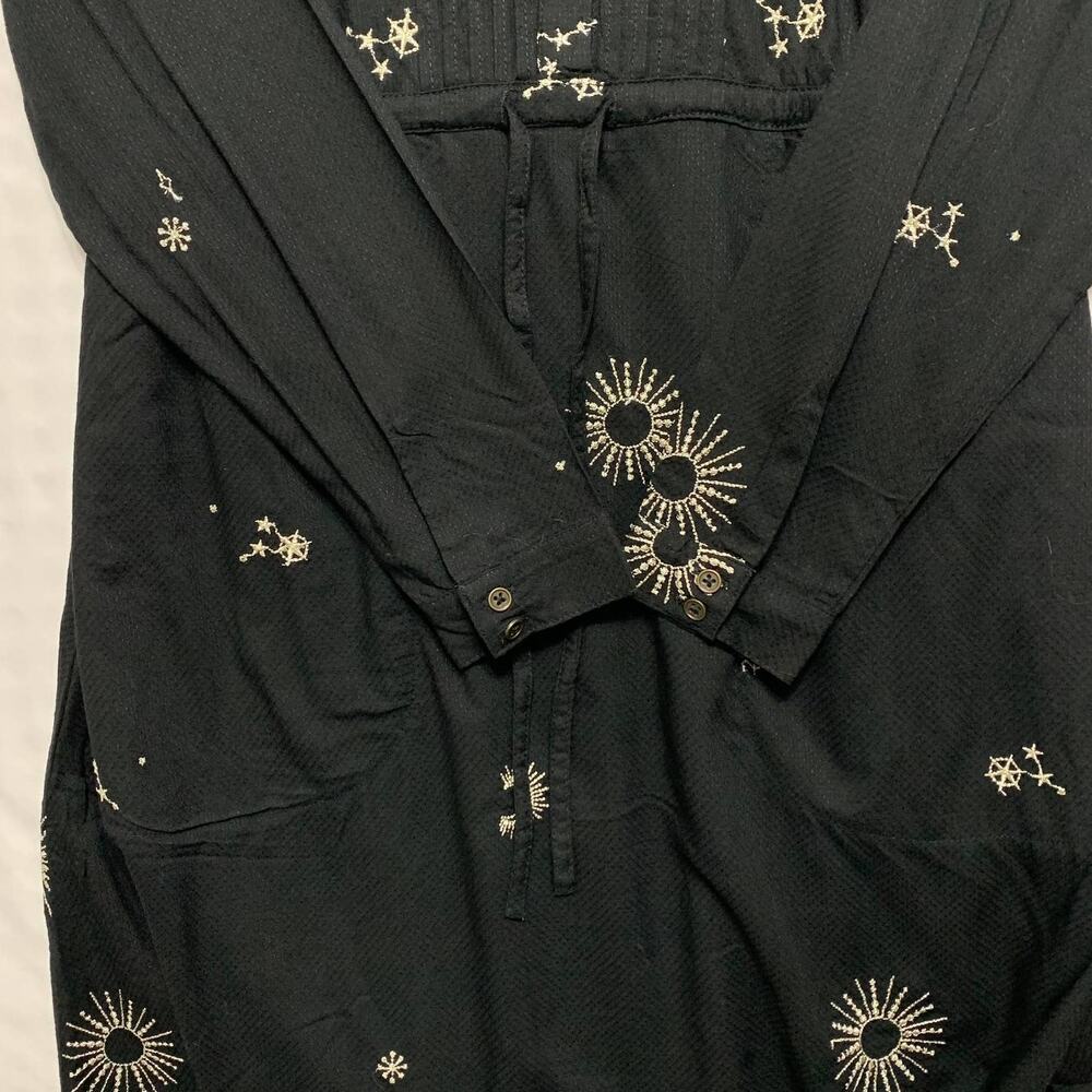 Fat Face Madagan Celestial Long Sleeve Dress NWT Sz 4 Embroidered Knee Length - Picture 7 of 10